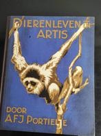 Boek; Dierenleven in Artis 1939 Verkade album (compleet), Gelezen, A.F.J. Portielje, Ophalen of Verzenden, Plaatjesalbum