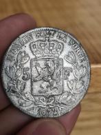 Belgische 5 Francs 1872 - Zilver, Vóór koninkrijk, Zilver, Losse munt, Overige waardes