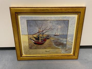 Van Gogh - Vissersboten op het strand (replica) beschikbaar voor biedingen