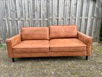 Cognac bank 3 zits, Huis en Inrichting, Ophalen, Zo goed als nieuw, 75 tot 100 cm, 200 tot 250 cm
