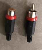 2 Tulp connectors, 1 male en 1 female, Ophalen of Verzenden, Nieuw, Minder dan 2 meter, Overige kabels