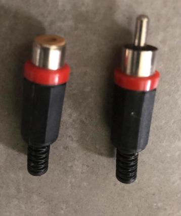 2 Tulp connectors, 1 male en 1 female beschikbaar voor biedingen