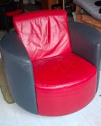 Leren fauteuil, Huis en Inrichting, Fauteuils, Ophalen of Verzenden, Zo goed als nieuw
