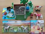 Playmobil 4193 paarden wasbox + 71000 pony's & 70699 Nieuw, Ophalen of Verzenden, Zo goed als nieuw, Complete set