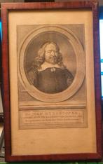 Gravure Joan Huydecoper burgemeester A'dam Jacob Houbraken., Ophalen