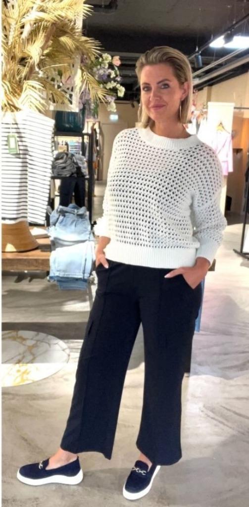 Als nieuw - Marc Aurel gebreide top, mt 40, Kleding | Dames, Tops, Zo goed als nieuw, Maat 38/40 (M), Wit, Lange mouw, Ophalen