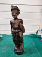 beeld jager indonesisch vintage, Verzamelen, Ophalen of Verzenden