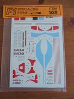 Jordan 191 conversion decals (F1 Specialties 1/20), Overige merken, Auto, Groter dan 1:32, Nieuw