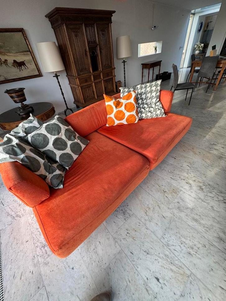 Oranje Edra Designbank - Modern & Comfortabel, Huis en Inrichting, Banken | Sofa's en Chaises Longues, Gebruikt, Vierpersoons of meer