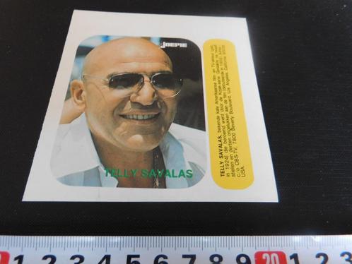 sticker Joepie Telly Savalas   KOJAK, Verzamelen, Stickers, Zo goed als nieuw, Bedrijf of Vereniging, Ophalen