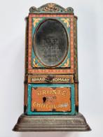 Droste chocolade spaarautomaat blik, Verzamelen, Blikken, Ophalen of Verzenden, Gebruikt, Overige, Droste