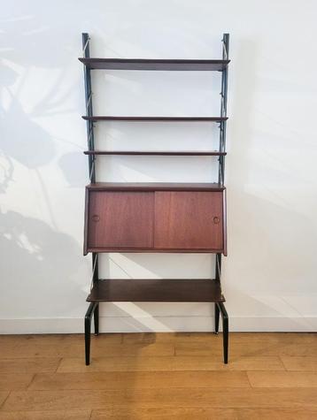 Vintage modulair wandmeubel van Louis van Teeffelen voor Wéb beschikbaar voor biedingen