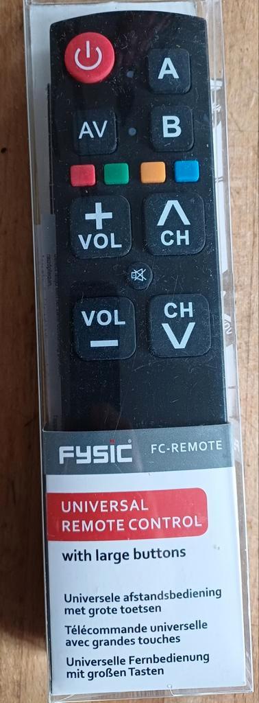 Fysic FC-Remote Universele Afstandsbediening - Senioren, Audio, Tv en Foto, Afstandsbedieningen, Nieuw, Universeel, Receiver of Versterker