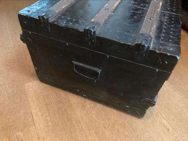 Oude vintage hutkoffer 30er jaren, Antiek en Kunst, Antiek | Woonaccessoires, Ophalen