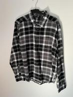 Flanellen overhemd lange mouwen. Maat: 2xl / XXL, Kleding | Heren, Overhemden, Ophalen of Verzenden, Zo goed als nieuw, Zwart