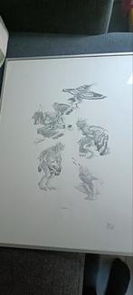 Pentekening litho, Antiek en Kunst, Kunst | Litho's en Zeefdrukken, Ophalen of Verzenden