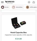 Capsule Box NESPRESSO NIEUW 2 stuks, Ophalen of Verzenden, Nieuw