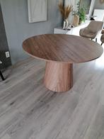 Mooie ronde eettafel van woood, Huis en Inrichting, Tafels | Eettafels, Ophalen, Rond, Zo goed als nieuw, 100 tot 150 cm
