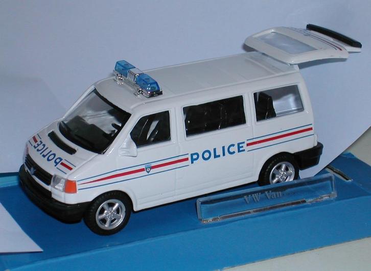 VW. Volkswagen transporter. T4. Police. Franse. Politie 1:43, Hobby en Vrije tijd, Modelauto's | 1:43, Nieuw, Auto, Overige merken