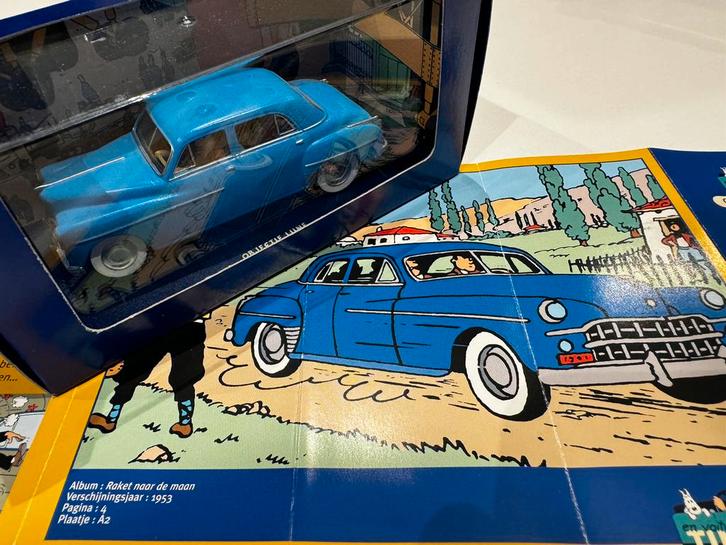 Kuifje auto 1:43 dodge uit raket naar de maan, Verzamelen, Stripfiguren, Zo goed als nieuw, Beeldje of Figuurtje, Kuifje, Ophalen of Verzenden