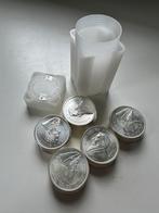 25 Krugerrands in originele tube (2020, 2021, 2022), Ophalen of Verzenden, Overige waardes, Setje, Zilver