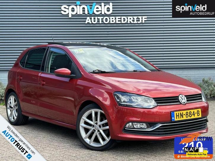 Volkswagen Polo 1.0 TSI Highline BJ’15 Schuifdak Climate, Auto's, Volkswagen, Bedrijf, Te koop, Polo, ABS, Airbags, Airconditioning