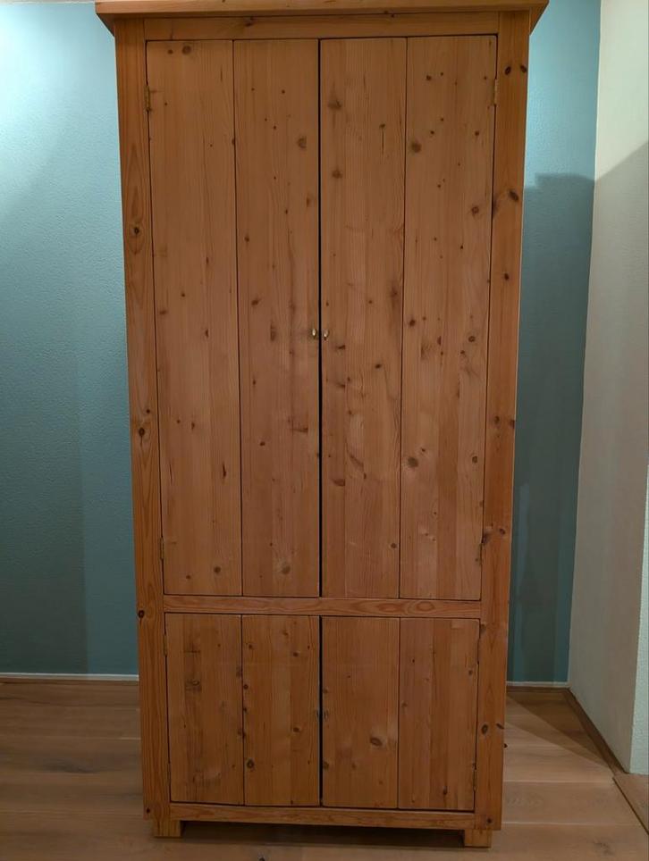 Grenen Kast - Oud Grenen Look PC kast/linnenkast kledingkast, Huis en Inrichting, Kasten | Kledingkasten, Gebruikt, 200 cm of meer