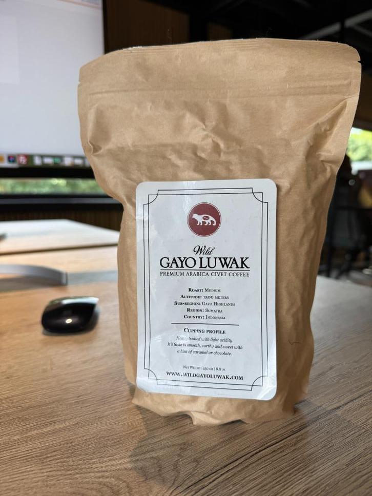 Kopi Luwak koffiebonen – 250g | Zeldzame luxe koffie, Diversen, Levensmiddelen, Ophalen of Verzenden