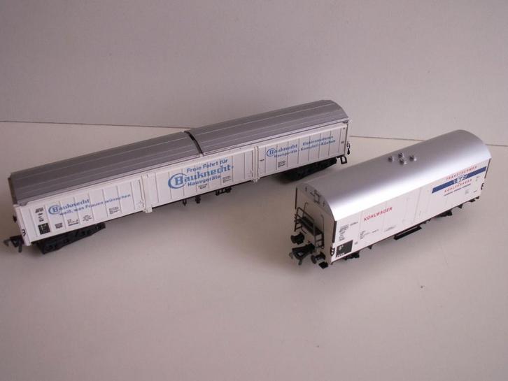 Fleischmann 2 stuks goeder wagons 5320 + 5389, Hobby en Vrije tijd, Modeltreinen | H0, Gebruikt, Wagon, Gelijkstroom, Fleischmann