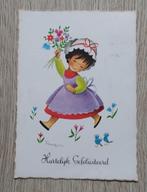 Vintage Ansichtkaart Hartelijk Gefeliciteerd W-Germany., Verzamelen, Ansichtkaarten | Themakaarten, Ophalen of Verzenden, 1960 tot 1980