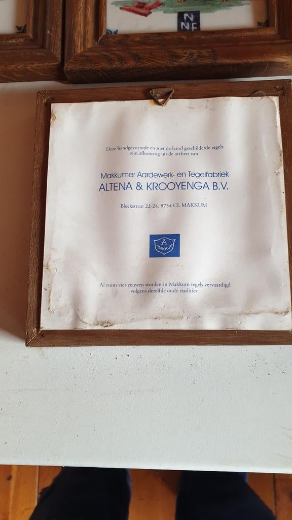 Makkumer Aardewerk Tegels, Antiek en Kunst, Ophalen of Verzenden
