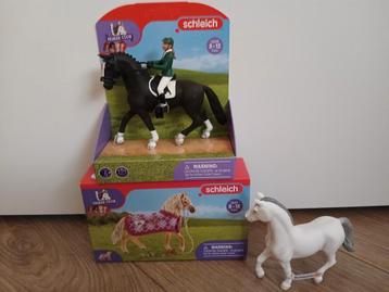 Schleich 3 sets 42358 Springruiter en paard, 42431 & 13887 beschikbaar voor biedingen
