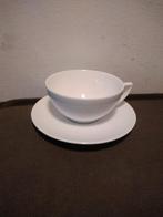 Wedgwood Jasper Conran White 4 theekop en schotels, Ophalen of Verzenden, Zo goed als nieuw, Wedgwood, Kop(pen) en/of Schotel(s)