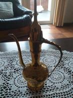 Mooi leuk bewerkt oud geel koperen design sierstuk KAN, Ophalen of Verzenden, Koper