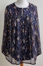 Zhenzi donkerblauwe a-lijn blouse met print mt. 50/52 (L), Kleding | Dames, Grote Maten, Zhenzi, Blauw, Blouse of Tuniek, Ophalen of Verzenden