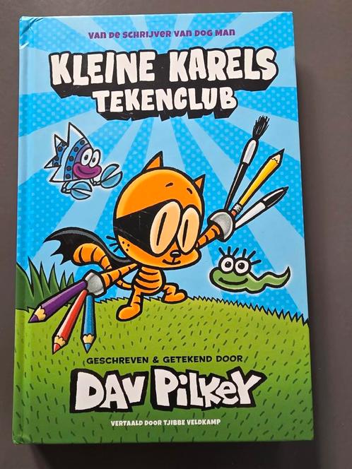Dav Pilkey - Kleine Karels tekenclub, Boeken, Kinderboeken | Jeugd | onder 10 jaar, Zo goed als nieuw, Ophalen of Verzenden