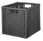 Ikea 3 grijze manden voor Kallax kast, Huis en Inrichting, Ophalen of Verzenden, Zo goed als nieuw, Rechthoekig, Riet