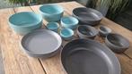 Royalvkb buiten servies - 17 delig complete set, Ophalen, Zo goed als nieuw, Overige typen