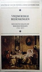 Spectrum van de Nederlandse letterkunde - Vrijmoedige bedenk, Boeken, Gelezen, Ophalen of Verzenden, Nederland