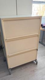 Ikea Effectiv opbergkast wit met rolluiken en slot, Ophalen, Kunststof, Gebruikt, 100 tot 150 cm