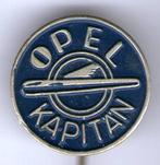 OPEL Kapitän blauw op zilverkleurig auto speldje ( C_101 ), Verzamelen, Verzenden, Zo goed als nieuw, Transport, Speldje of Pin