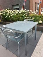 Mooie nette set van Emu Star, 2 stoelen en een tafel., Tuin en Terras, Ophalen of Verzenden, Metaal, Zo goed als nieuw, Vierkant