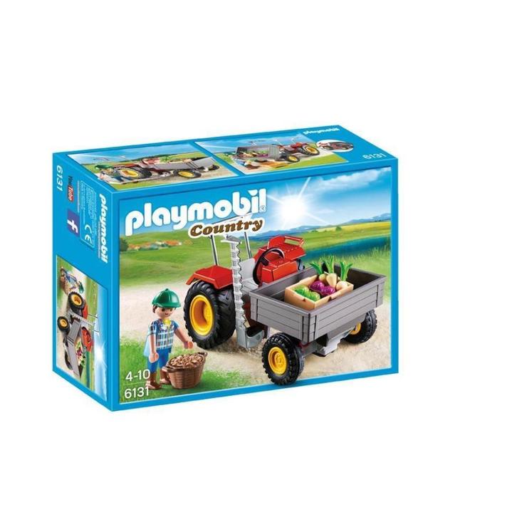 PLAYMOBIL Country - Tractor Met Laadbak 6131 [NIEUW], Kinderen en Baby's, Speelgoed | Playmobil, Nieuw, Ophalen of Verzenden