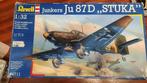 Revell Ju 87 D stuka 1:35 kitnr 04711 met verlinden motor, Hobby en Vrije tijd, Modelbouw | Vliegtuigen en Helikopters, Revell