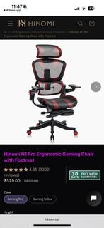 Hinomi H1 Pro Ergonomische Gaming/Office Chair, Ophalen, Zo goed als nieuw, Zwart