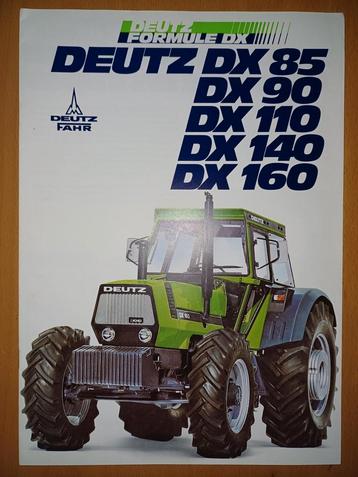 Folder Deutz DX 85, 90, 110, 140 en 160 Nederlandstalig beschikbaar voor biedingen