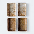 Set 4 antieke Calvé Delft Jugendstil schaaltjes – 1924, Ophalen of Verzenden