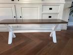Landelijk bankje, Huis en Inrichting, Tafels | Sidetables, Ophalen, 100 tot 150 cm, Zo goed als nieuw, 25 tot 50 cm