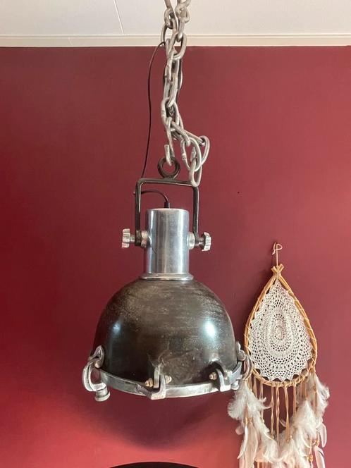 2x Rofra Home stevige en zware industriële lamp., Huis en Inrichting, Lampen | Hanglampen, Zo goed als nieuw, 50 tot 75 cm, Metaal