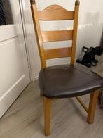 Eetkamerstoelen eiken, Ophalen of Verzenden, Zo goed als nieuw, Bruin, Vijf, Zes of meer stoelen